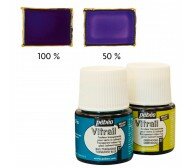 Краска лаковая по стеклу и металлу  Pebeo Vitrail/Фиолетовый 45 мл